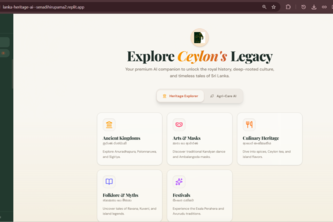 Lanka Heritage AI