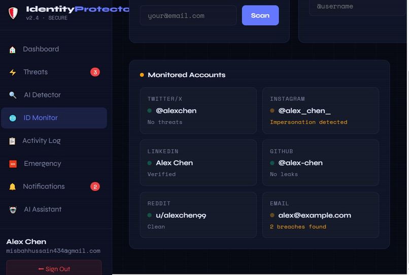 AI Digital Identity Protector – screenshot 4