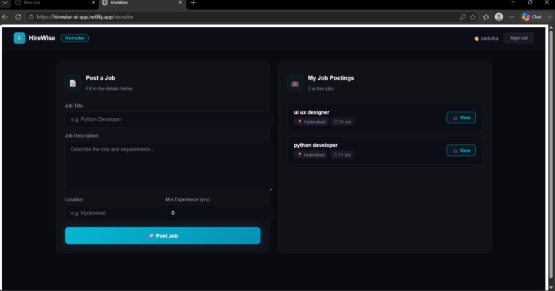 Hirewise – screenshot 3