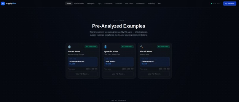 SupplyPilot AI – screenshot 2