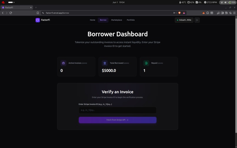 FactorFi – screenshot 2