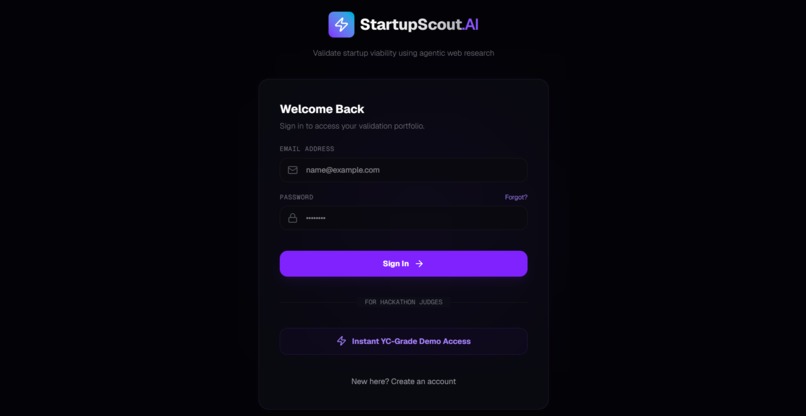 StartupScout AI – screenshot 1
