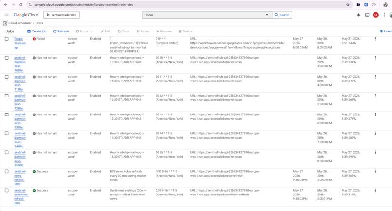 SentinelHub - Agentic G8 Market Opportunity Trader – screenshot 25
