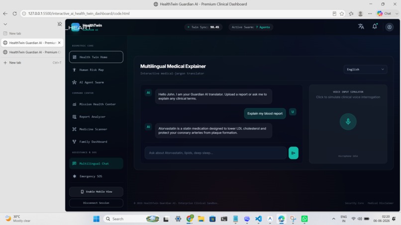 HealthTwin Guardian AI – screenshot 4