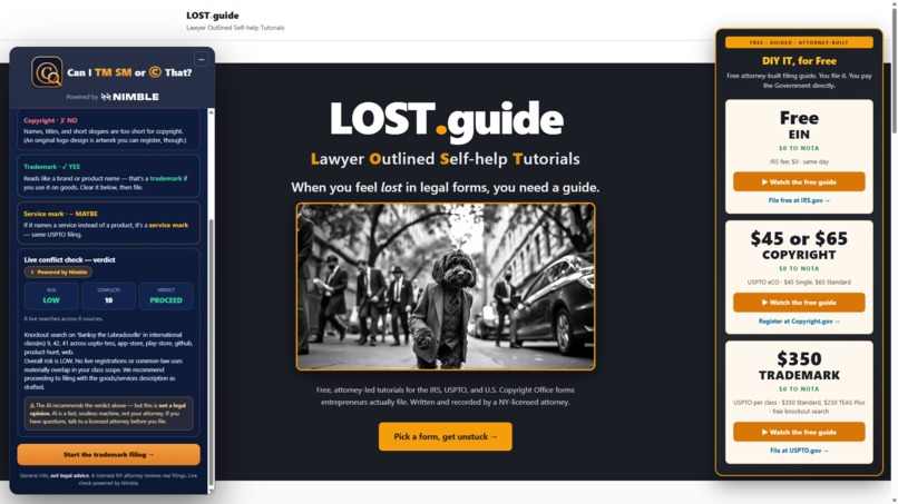 LOST.Guide - Lawyer Outlined Self-help Tutorials – screenshot 2