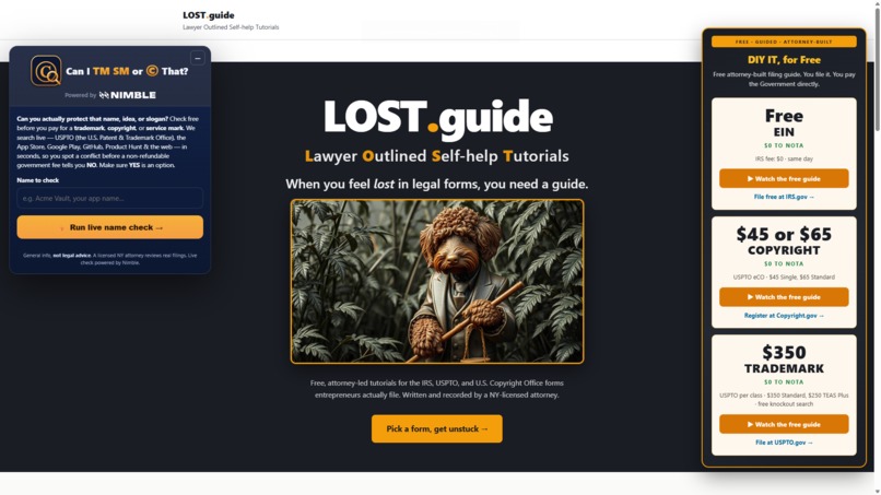 LOST.Guide - Lawyer Outlined Self-help Tutorials – screenshot 1