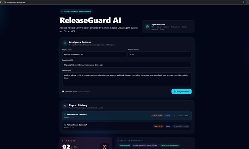 ReleaseGuard AI – screenshot 2