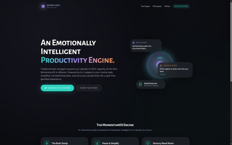MomentumOS – screenshot 4