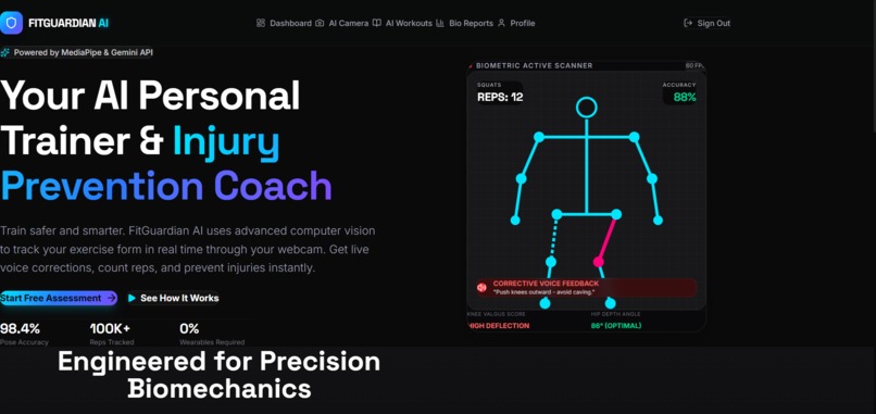 Fit Guardian AI – screenshot 1