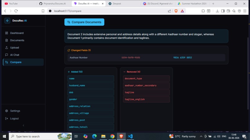 DocuRec AI — Intelligent Indian Document Processing – screenshot 5
