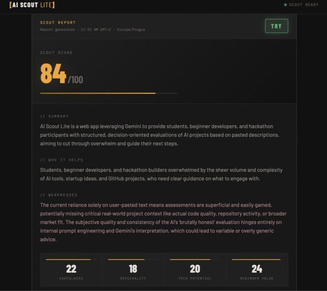 AI Scout Lite – screenshot 2