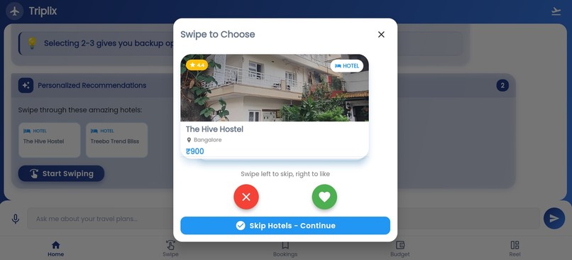 Triplix - An AI based Travel planner App – screenshot 3
