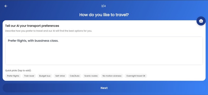Triplix - An AI based Travel planner App – screenshot 6