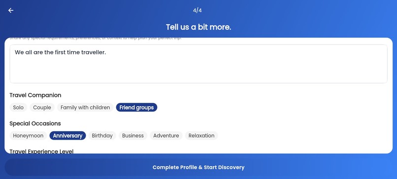 Triplix - An AI based Travel planner App – screenshot 8