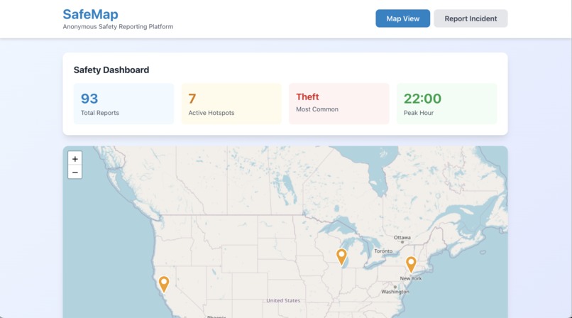 SafeMap – screenshot 2