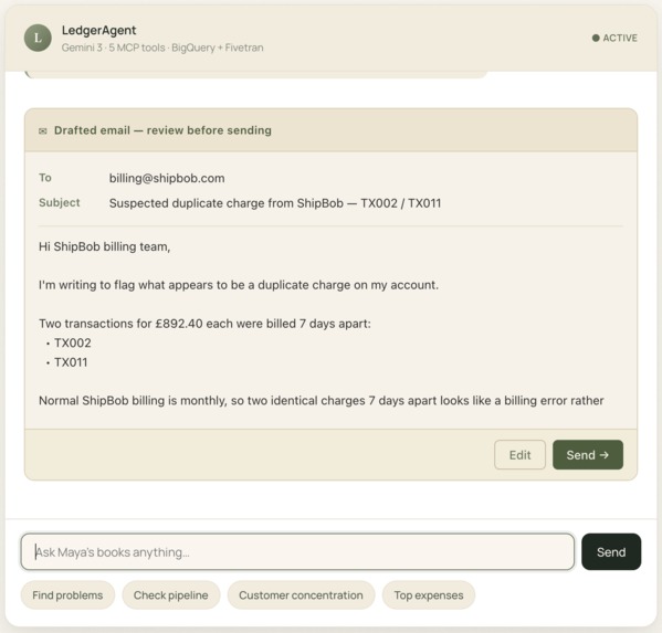 LedgerAgent – screenshot 1