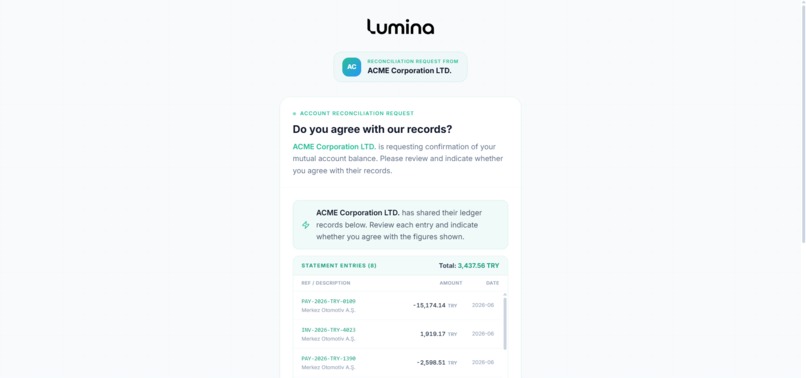 Lumina — B2B AI Reconciliation Agent – screenshot 4