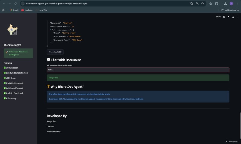 BharatDoc Agent: AI-Powered Document Intelligence – screenshot 4