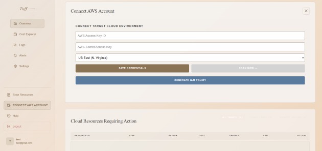 Tuff - Cloud Cost optimizer – screenshot 1