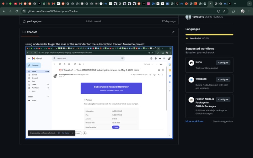 Subscription-Tracker – screenshot 4