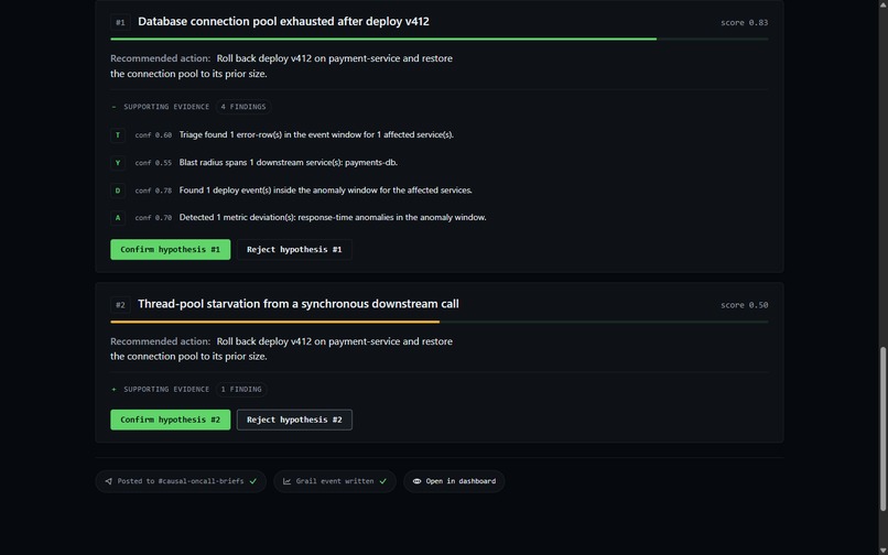 Causal On-Call – screenshot 4