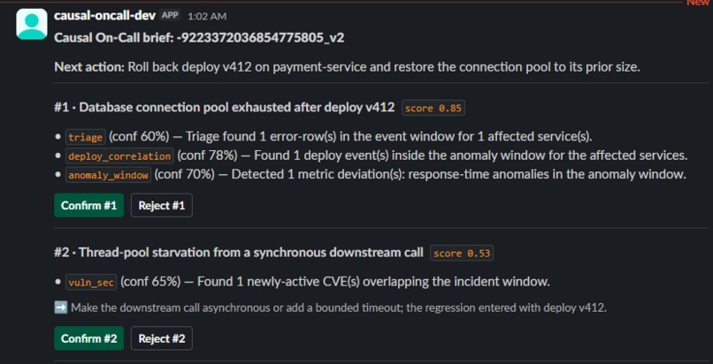 Causal On-Call – screenshot 8