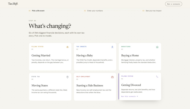 TaxShift – screenshot 2