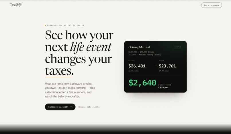TaxShift – screenshot 1