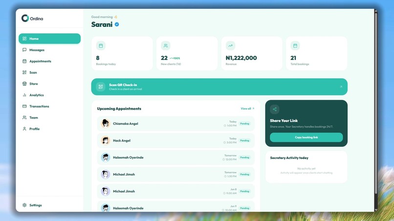 Ordina – screenshot 1