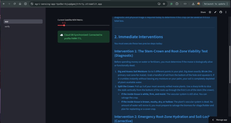 Agri-Sensing hub – screenshot 2