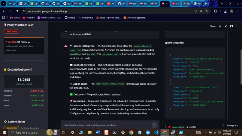 NeuroScale Ops Agent – screenshot 4