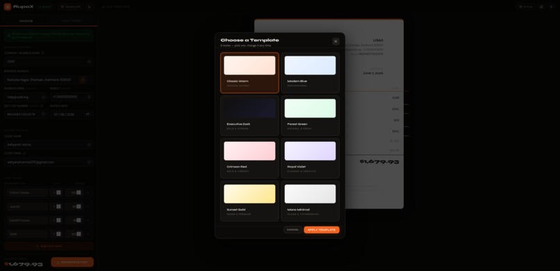 An Invoice Generator – screenshot 3
