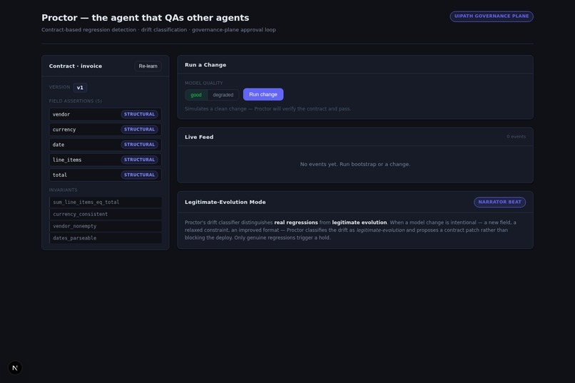Proctor — the agent that QAs other agents – screenshot 3