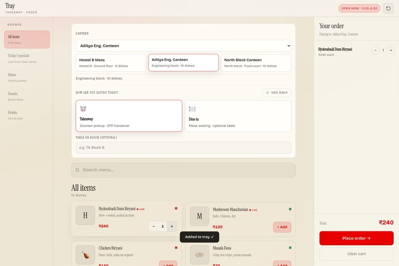 TRAY – screenshot 4