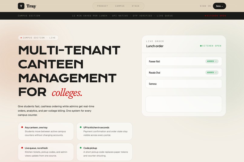 TRAY – screenshot 1