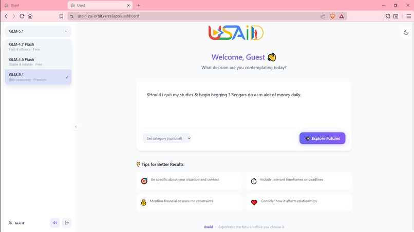 Usaid – screenshot 2