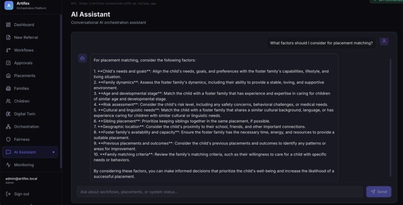 Artifex - Intelligent Foster Care Support – screenshot 9