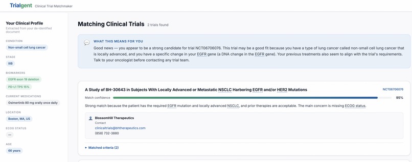 Trialgent - Clinical Trial Matchmaker – screenshot 4