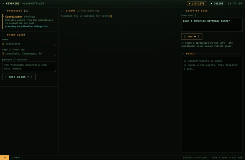 HiveMind – screenshot 1
