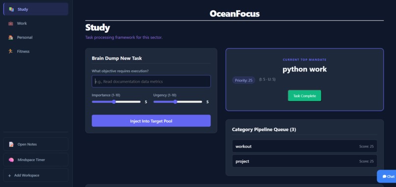 OceanFocus – screenshot 1