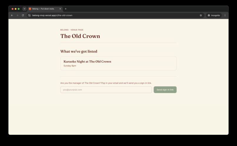 Belong – screenshot 6
