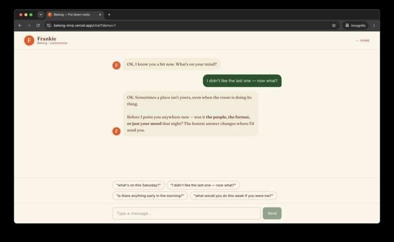 Belong – screenshot 5