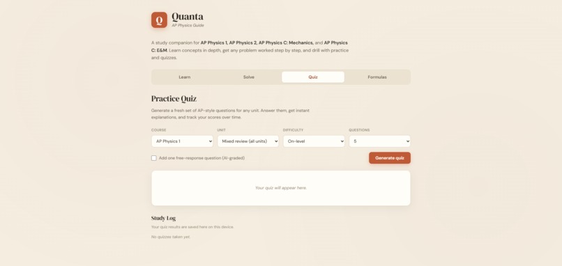Quanta (AP Physics tutor) – screenshot 4