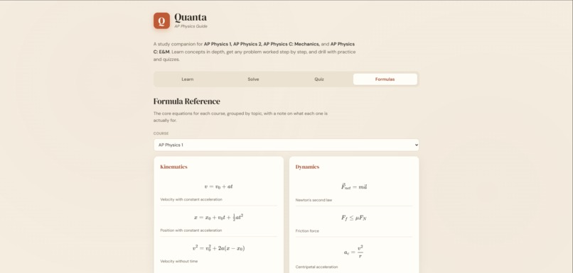 Quanta (AP Physics tutor) – screenshot 5