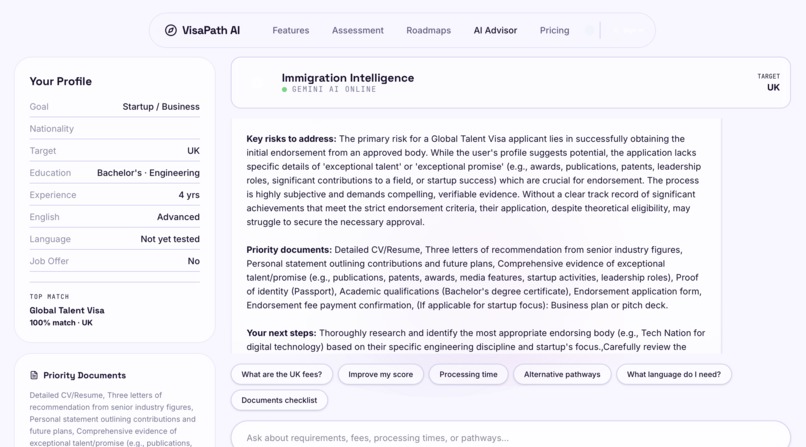 VisaPath AI – screenshot 6