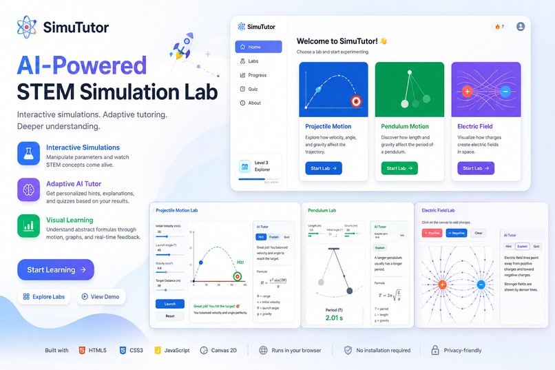 SimuTutor-An-AI-Powered-Interactive-STEM-Simulation-Lab – screenshot 1