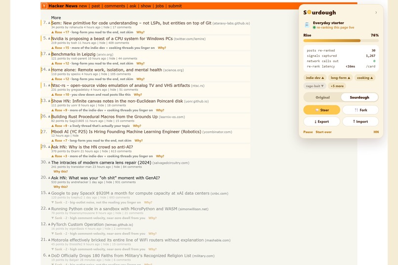 Sourdough : own your algorithm – screenshot 7