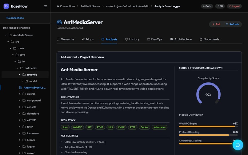 BaseFlow - AI-Powered Codebase Architect & DevOps – screenshot 3