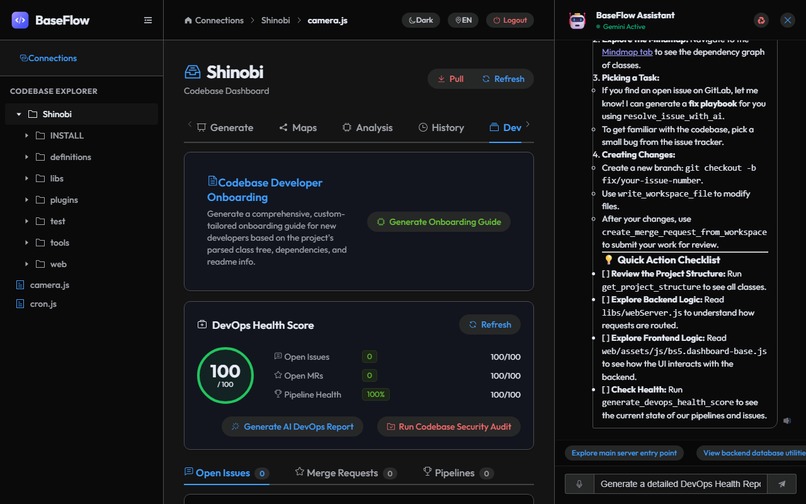 BaseFlow - AI-Powered Codebase Architect & DevOps – screenshot 6