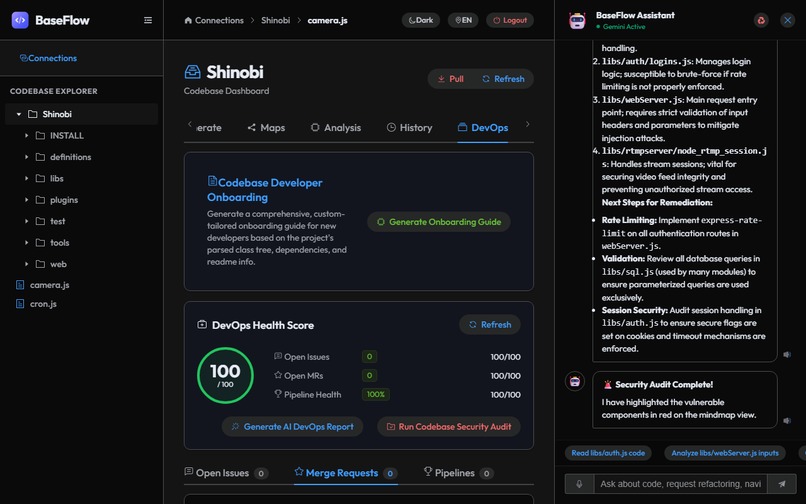BaseFlow - AI-Powered Codebase Architect & DevOps – screenshot 7